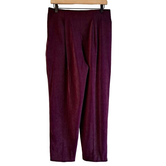 Briggs Faux Suede Pleated Front Pants - Picture 3 of 6
